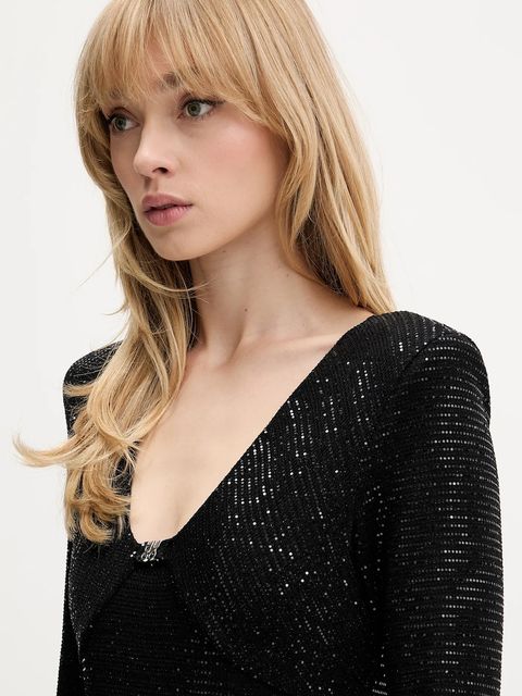 HUGO body damska kolor czarny gładka 50546238