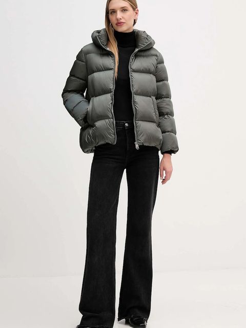 Hetrego kurtka puchowa ARINA kolor zielony zimowa oversize 8P600
