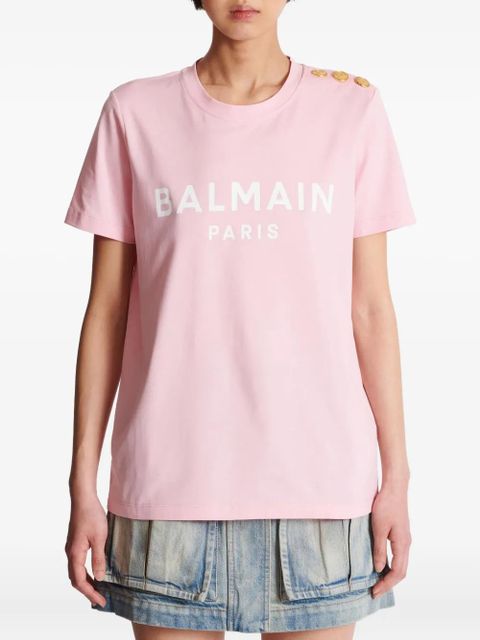 Balmain logo-print T-shirt - Pink - zdjęcie produktu nr 2