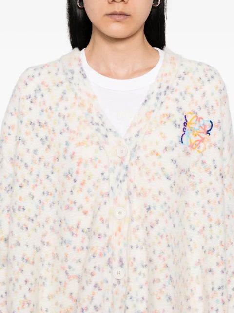 LOEWE logo-embroidered cardigan - White - zdjęcie produktu nr 2