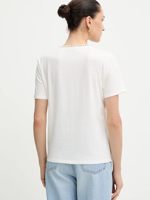 Morgan t-shirt damski kolor biały DOMASKA