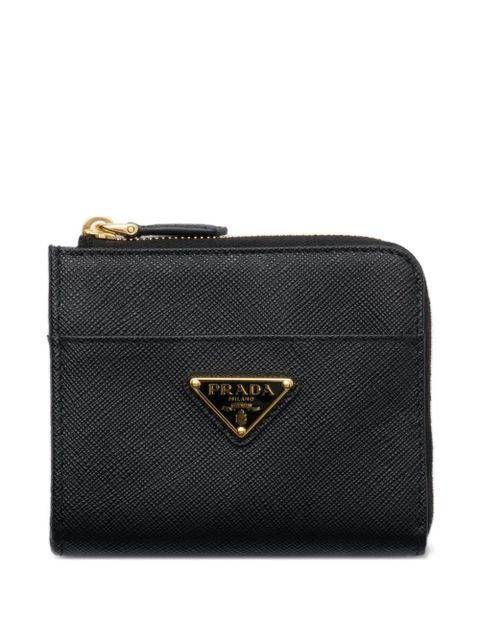 Prada small logo-triangle wallet - Black - zdjęcie produktu nr 1