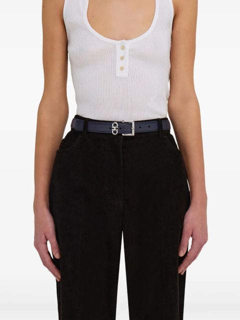 Ferragamo Double Gancini belt - Blue