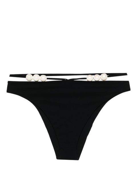 Magda Butrym pearl-detailed bikini bottom - Black - zdjęcie produktu nr 1