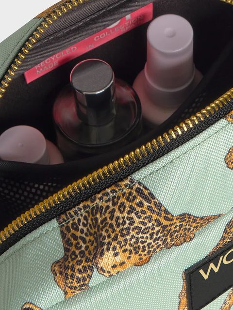 WOUF kosmetyczka podróżna Emerald Leopard 20 x 9,5 x 13 cm - zdjęcie produktu nr 2