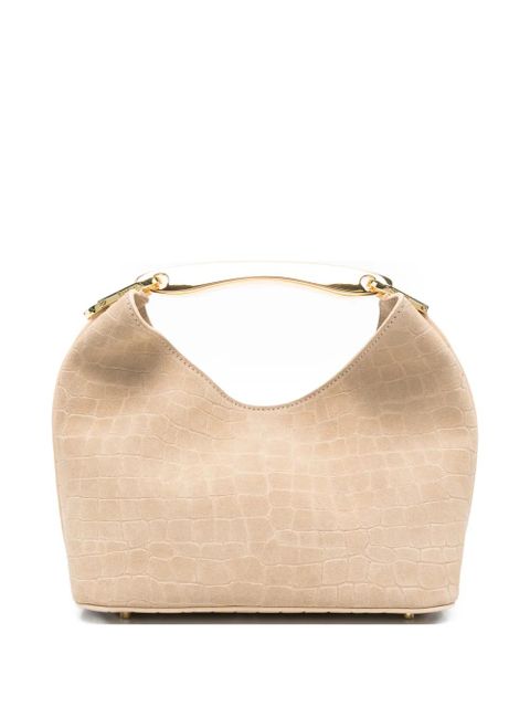 Elleme small Boomerang croco-effect tote bag - Neutrals - zdjęcie produktu nr 1