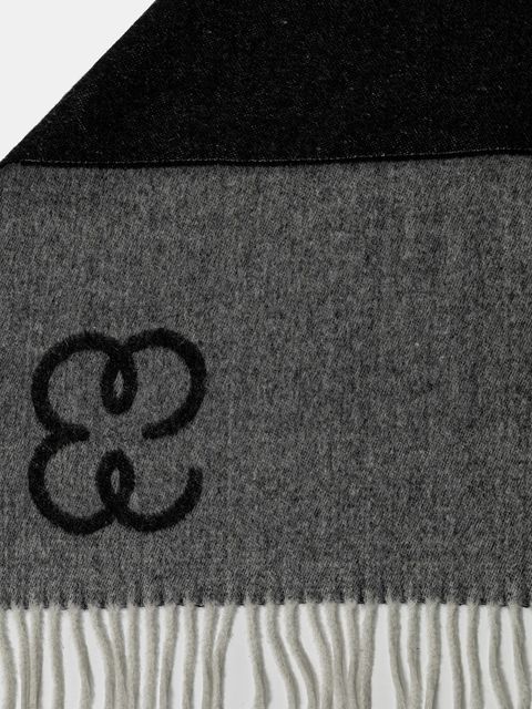 Filippa K szalik wełniany damski kolor czarny gładki 31011 - zdjęcie produktu nr 2