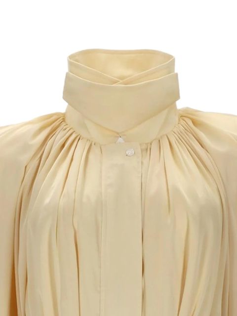 ROTATE BIRGER CHRISTENSEN belted puff-sleeve sweater - Neutrals - zdjęcie produktu nr 2