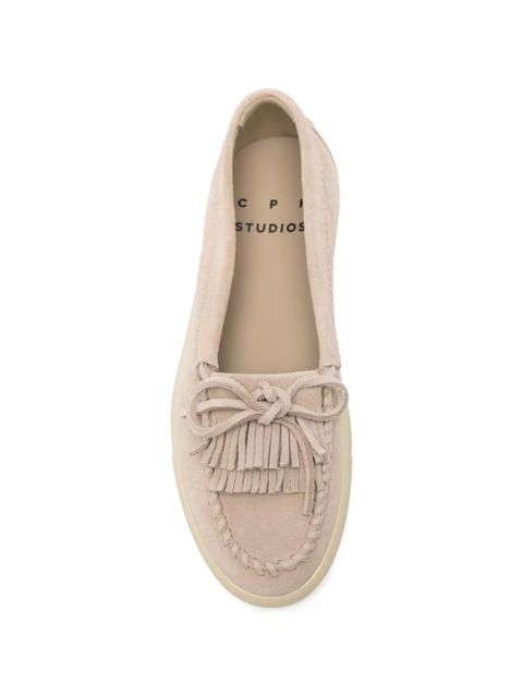 Copenhagen whipstitched suede loafers - Neutrals