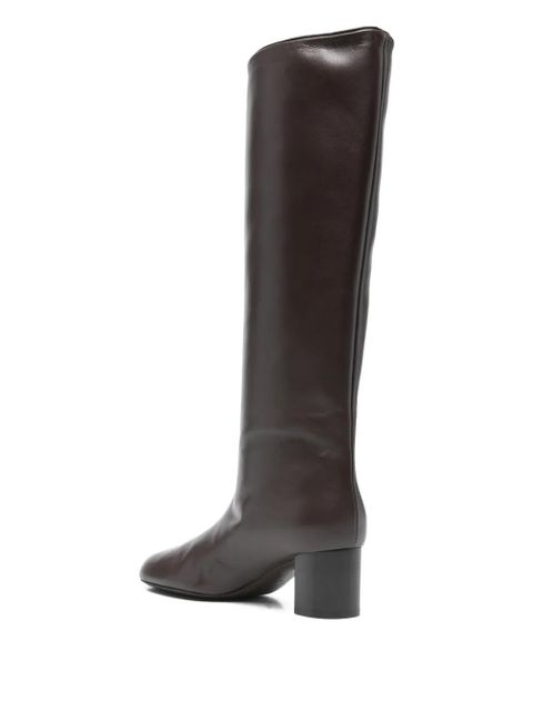 TOTEME 50mm Downtown leather knee-high boots - Brown