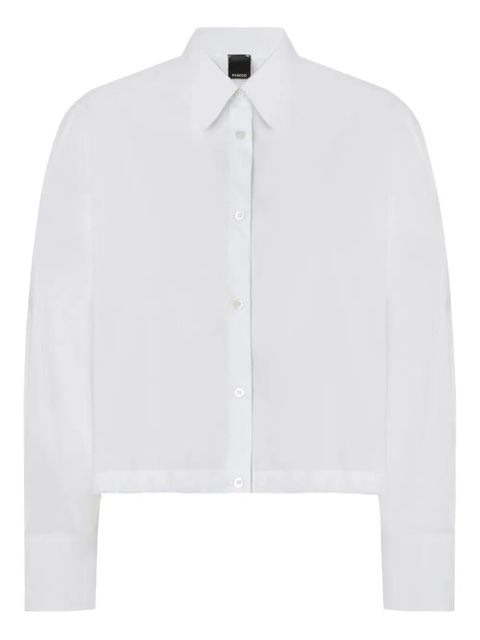 PINKO buttoned collar cotton shirt - White - zdjęcie produktu nr 1