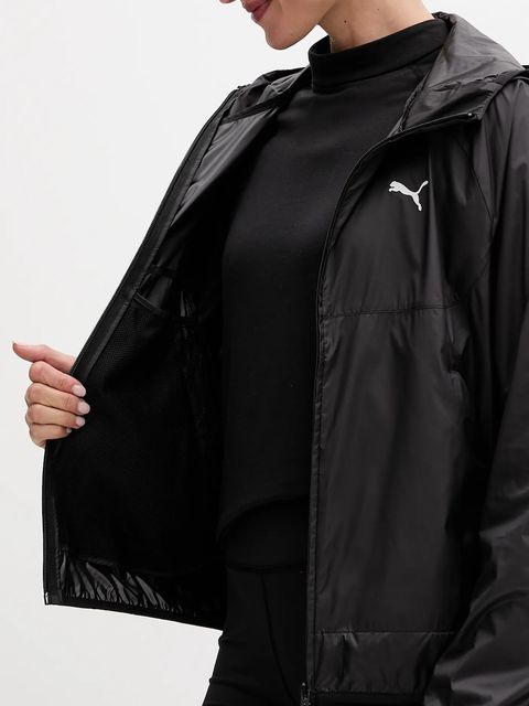 Puma kurtka kolor czarny przejściowa oversize 629907