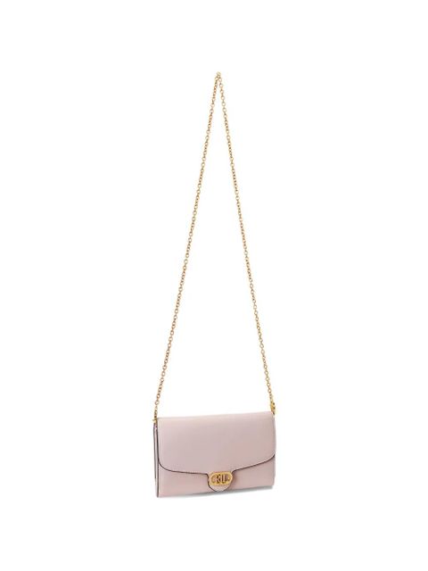 Lauren Ralph Lauren Adair logo-plaque crossbody bag - Pink