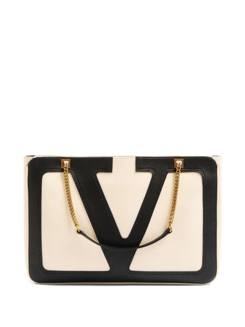 Valentino Garavani medium Viva Superstar leather tote bag - Neutrals - zdjęcie produktu nr 1
