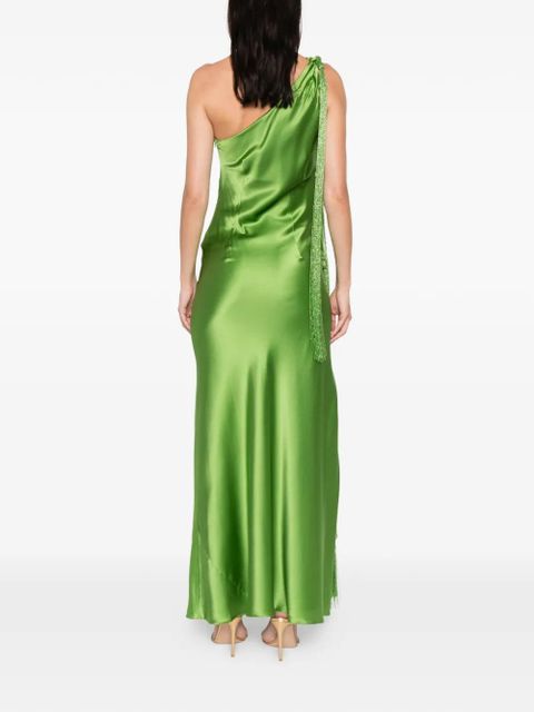 Cult Gaia tassel one-shoulder maxi dress - Green