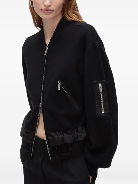 3.1 Phillip Lim zip-fastening balloon-sleeve jacket - Black