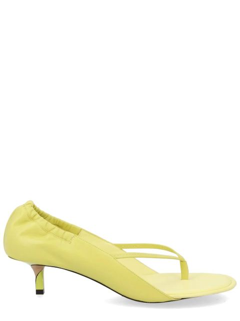 Jacquemus gathered sandals - Yellow - zdjęcie produktu nr 2