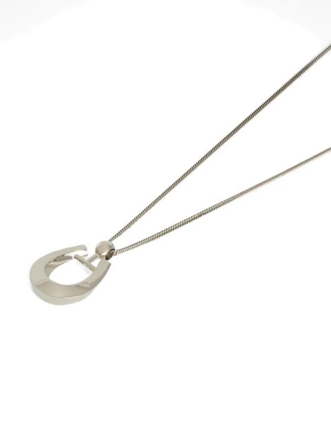 Jil Sander horseshoe-pendant necklace - Silver - zdjęcie produktu nr 2