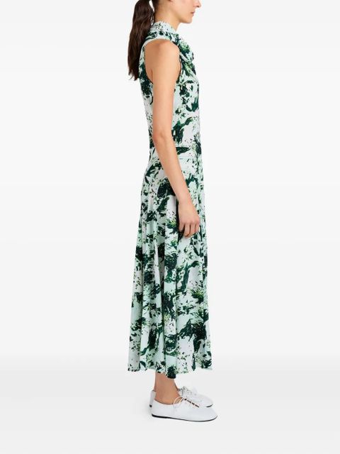 Proenza Schouler Adelide printed midi dress - Green - zdjęcie produktu nr 2