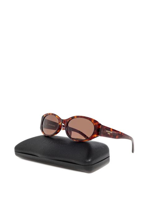 Balenciaga Eyewear oval-frame tortoiseshell sunglasses - Brown