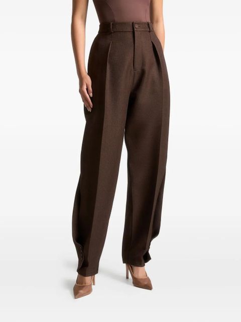 Manière De Voir Sophie twist-detail tailored trousers - Brown