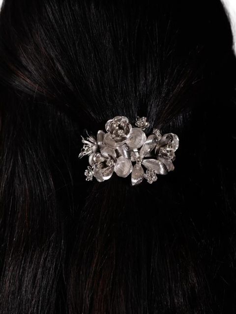 Jennifer Behr floral orinda hair pin - Silver
