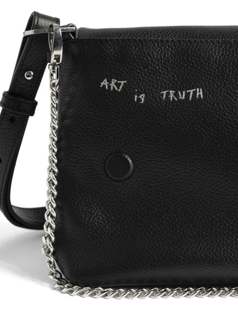 Zadig&Voltaire Rocky II Graffiti satchel bag - Black