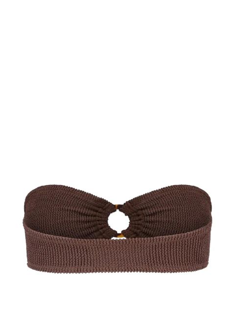 MC2 Saint Barth Yulia ring-detail bikini top - Brown - zdjęcie produktu nr 2