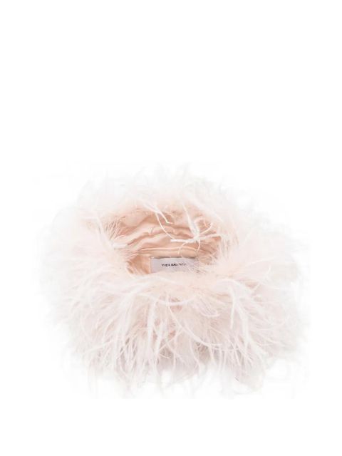 Yves Salomon feather clutch bag - Pink