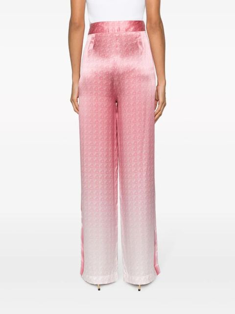 Casablanca Morning City View silk trousers - Pink