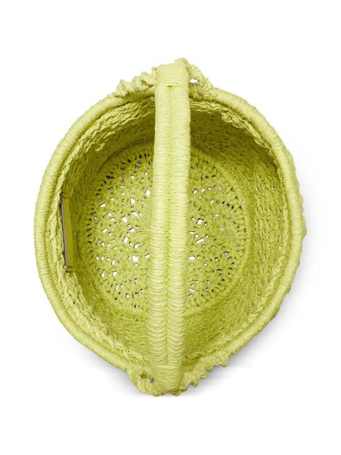 Tory Burch Ella hand-crocheted popcorn bucket bag - Green