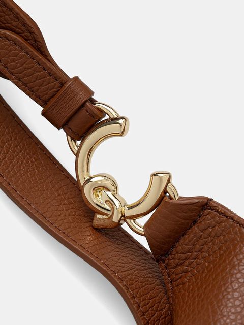 Coccinelle torebka skórzana kolor brązowy E1 SHA 11 01 01