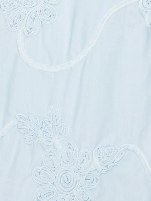 ROTATE BIRGER CHRISTENSEN floral-appliqué mini dress - Blue