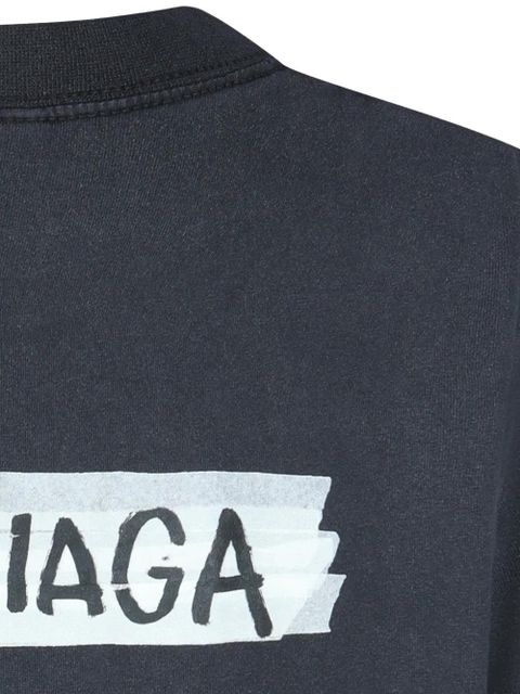Balenciaga logo-print T-shirt - Black