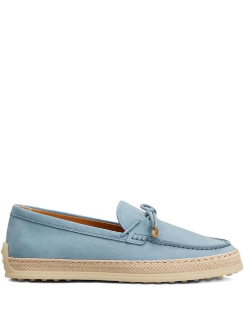 Tod's braided-trim loafers - Blue - zdjęcie produktu nr 1