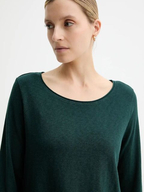 Marc O'Polo longsleeve bawełniany kolor zielony 5000007381