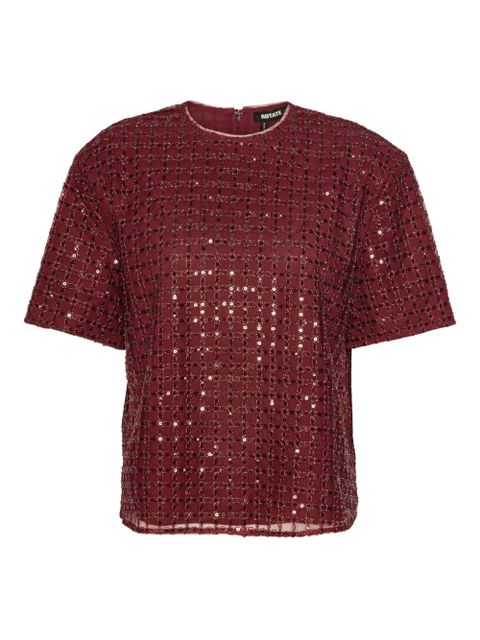 ROTATE BIRGER CHRISTENSEN sequin-embellished top - Red - zdjęcie produktu nr 1