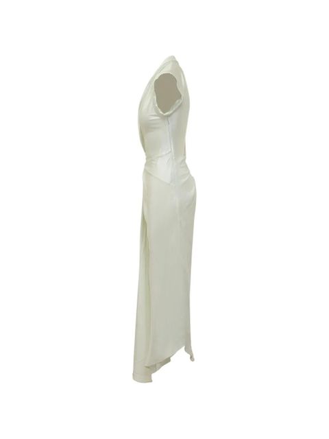Victoria Beckham asymmetric twist dress - Neutrals