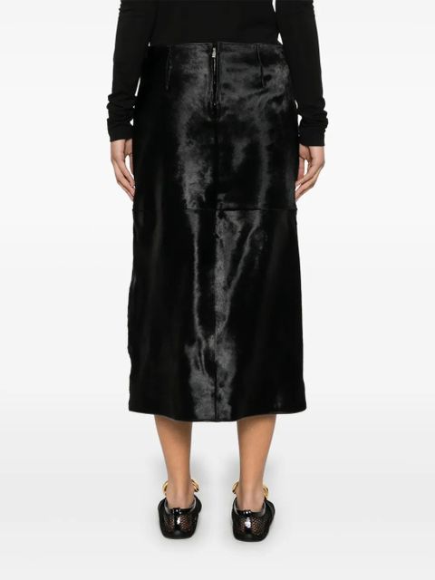 TOTEME A-line midi skirt - Black