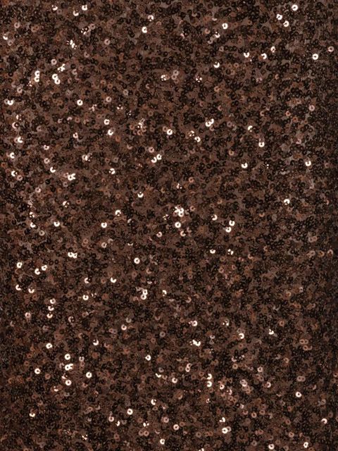 ROTATE BIRGER CHRISTENSEN sequins V-neck maxi dress - Brown