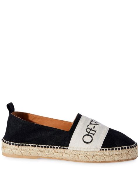 Off-White Bookish logo-band espadrilles - Black