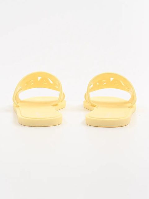 Karl Lagerfeld klapki JELLY damskie kolor żółty KL80005T - zdjęcie produktu nr 2