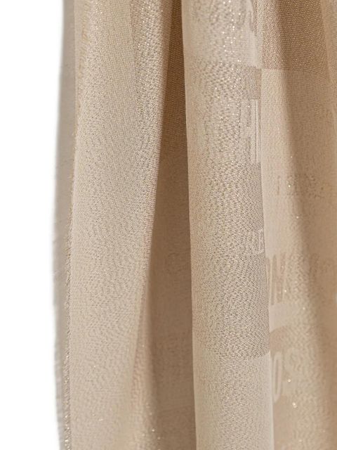 Moschino logo-jacquard scarf - Neutrals - zdjęcie produktu nr 2