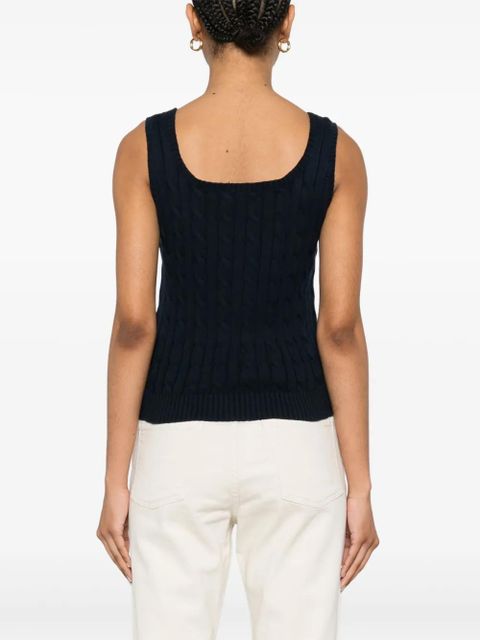 Lauren Ralph Lauren cable-knit top - Blue