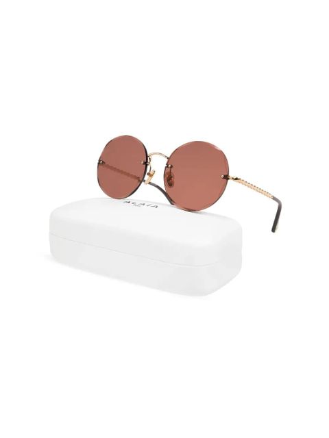 Chloé Eyewear oversized round-frame sunglasses - Gold