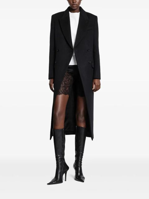 Alexander McQueen double-breasted wool felt coat - Black - zdjęcie produktu nr 1