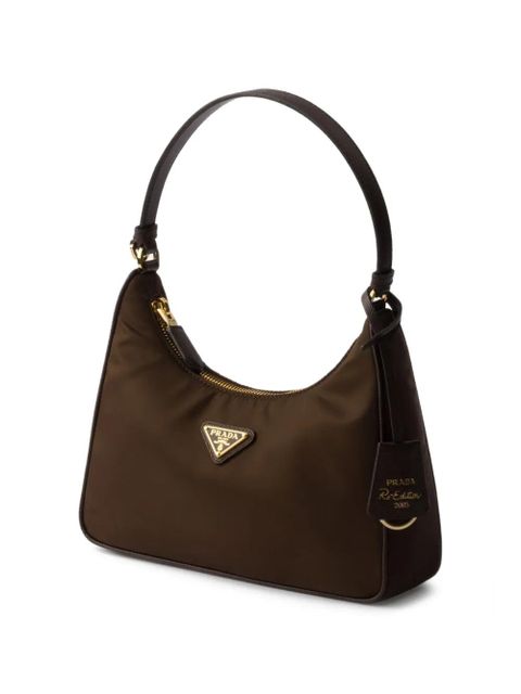 Prada mini Re-Edition 2005 logo-detail tote bag - Brown