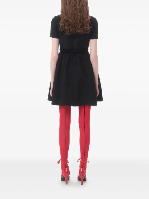 Valentino Garavani Crepe Couture bow-detail mini dress - Black