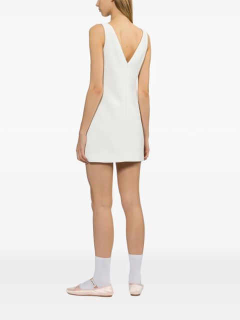 Self-Portrait floral-embellished mini dress - White