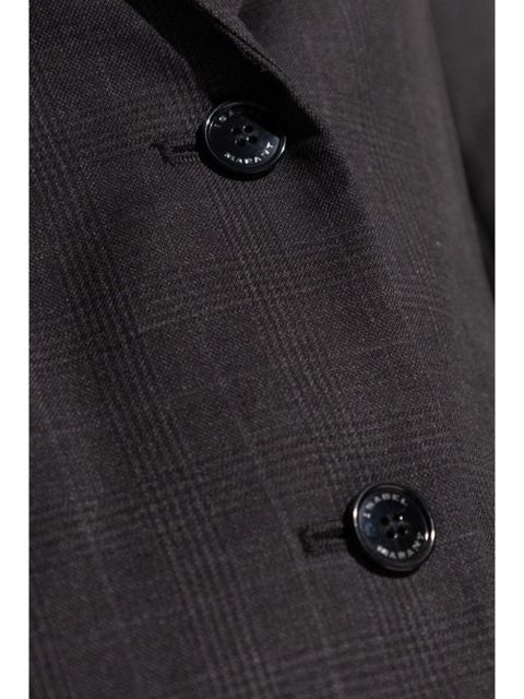 ISABEL MARANT Reva check blazer - Grey